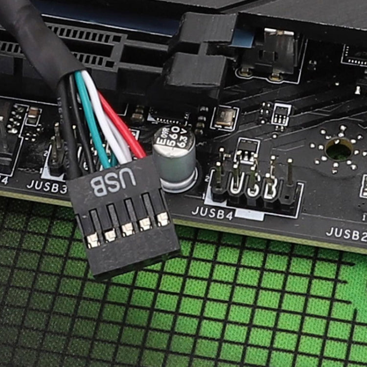 สายต่อขยาย USB2.0 9 พิน สำหรับเมนบอร์ด สายหุ้มเกราะคู่ 26AWG ยาว 20 ซม., 30 ซม., 50 ซม., 60 ซม.