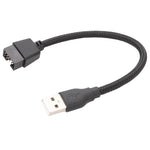 สายอะแดปเตอร์ USB-A ตัวผู้เป็น 9 พิน สำหรับเมนบอร์ด พร้อมไฟ RGB ในตัว, USB-A ตัวผู้เป็น 9 พิน