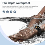 T12Pro สมาร์ทวอทช์หน้าจอ 1.85 นิ้ว กันน้ำ IP67 สำหรับกีฬาและตรวจสุขภาพ รองรับการโทรบลูทูธ