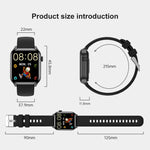 T12Pro สมาร์ทวอทช์หน้าจอ 1.85 นิ้ว กันน้ำ IP67 สำหรับกีฬาและตรวจสุขภาพ รองรับการโทรบลูทูธ