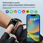 T12Pro สมาร์ทวอทช์หน้าจอ 1.85 นิ้ว กันน้ำ IP67 สำหรับกีฬาและตรวจสุขภาพ รองรับการโทรบลูทูธ