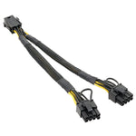 6Pin To Dual 8Pin Graphics Card Set Cable One To Two Power Supply Cable Adapter, 6Pin To Dual 8Pin