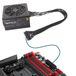 สายโมดูลแบนสำหรับการ์ดจอ EVGA 10 พิน / 18 พิน เป็น 24 พิน ยาว 60 ซม.