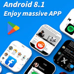 LOKMAT APPLLP 4 MAX สมาร์ทวอทช์ Android 8.1 หน้าจอ 2.02 นิ้ว รองรับเครือข่ายเต็มรูปแบบ Wifi การ์ด บลูทูธ, 4G+64G(สีเงิน), 4G+64G(สีน้ำเงินกรมท่า)