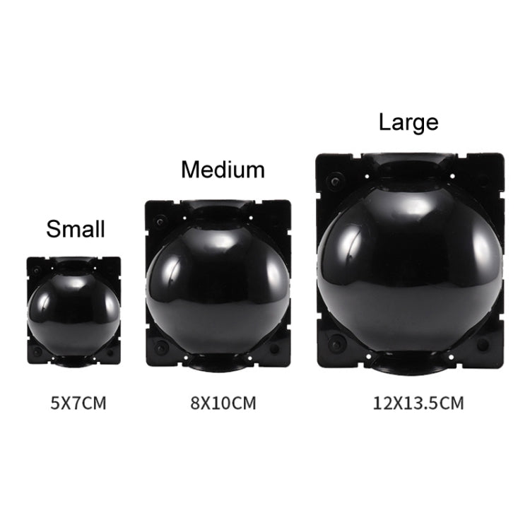 กล่องควบคุมรากทรงกลมแรงดันสูงสำหรับการเจริญเติบโตของพืช 2 ชิ้น, S สีดำ 50mm, M สีดำ 80mm, L สีดำ 120mm, S สีเขียว 50mm, M สีเขียว 80mm, L สีเขียว 120mm, S โปร่งใส 50mm, M โปร่งใส 80mm, L โปร่งใส 120mm