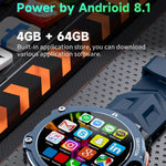 LOKMAT APPLLP6 PRO สมาร์ทวอทช์แอนดรอยด์ 8.1 หน้าจอ 1.54 นิ้ว 4G+64G กล้องคู่ และช่องใส่การ์ดอิสระ