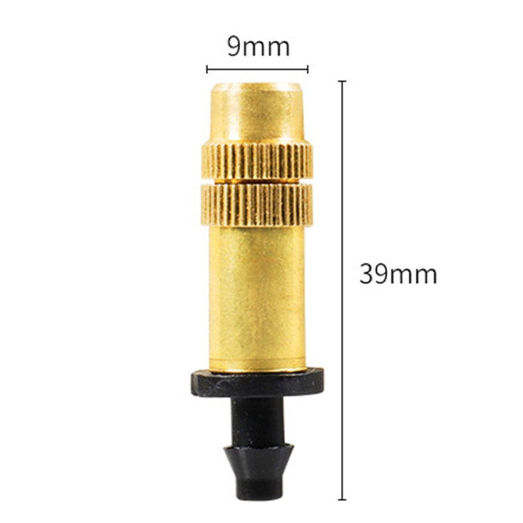 หัวฉีดพ่นละอองน้ำแบบมีหนาม 4/7mm 2 ชิ้น สำหรับการเกษตรและรดน้ำในเรือนกระจก หัวสีบรอนซ์