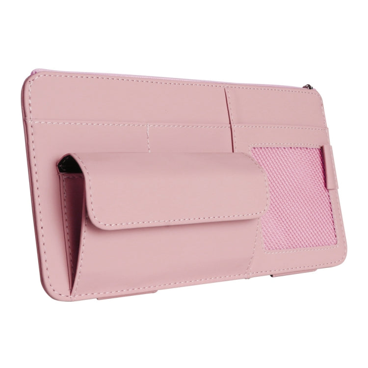 Multi-functional Car Sunshade Sunglasses ID Ticket Storage Bag Car Sun Visor Eyeglasses Case
