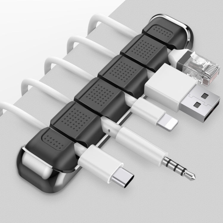 ที่ยึดสายเคเบิลอลูมิเนียมอัลลอย + ซิลิโคน 5 ช่อง AhaStyle PT125 สำหรับวางบนโต๊ะ