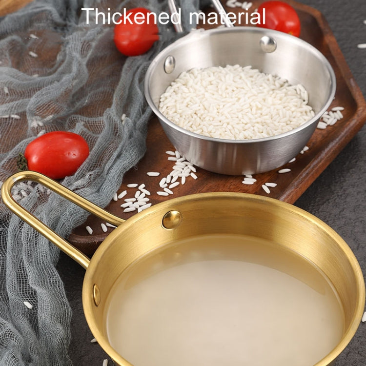 ชามเครื่องปรุงสแตนเลส 304 สำหรับร้านอาหาร ขนาด 10.5 ซม. ถึง 17 ซม. พร้อมด้ามจับ สีเงินและสีทอง