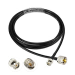 สายอะแดปเตอร์ BNC ตัวผู้ ถึง UHF ตัวผู้ RG58, 0.5ม., 1ม., 2ม., 3ม., 5ม., 8ม., 10ม.