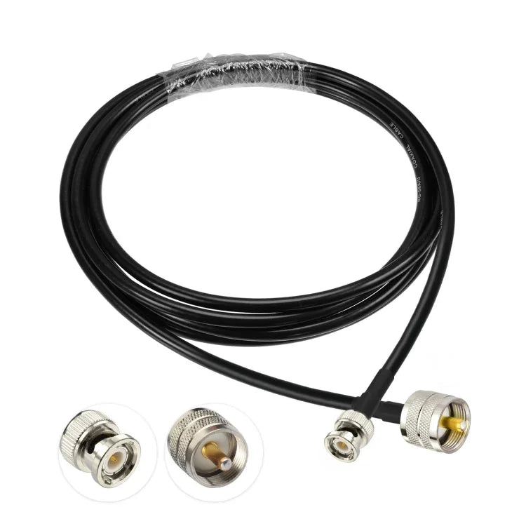 สายอะแดปเตอร์ BNC ตัวผู้ ถึง UHF ตัวผู้ RG58, 0.5ม., 1ม., 2ม., 3ม., 5ม., 8ม., 10ม.