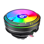 พัดลมระบายความร้อน CPU แบบเดสก์ท็อป LED สีสันสดใส 4 พิน รุ่น Ice Blade W120