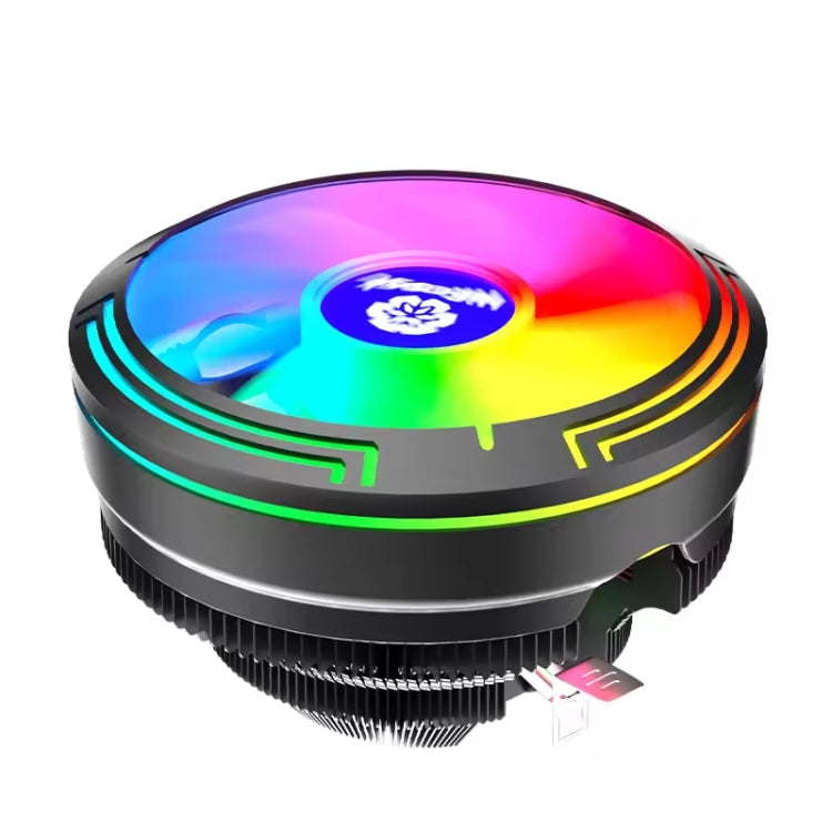 พัดลมระบายความร้อน CPU แบบเดสก์ท็อป LED สีสันสดใส 4 พิน รุ่น Ice Blade W120