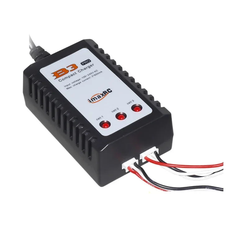 ImaxRC แบตเตอรี่ลิเธียมสำหรับเครื่องบินโมเดล 7.4V/11.1V 2S/3S พร้อมเครื่องชาร์จสมดุลอัจฉริยะ, ปลั๊ก US