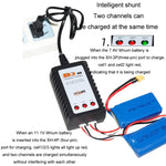 ImaxRC แบตเตอรี่ลิเธียมสำหรับเครื่องบินโมเดล 7.4V/11.1V 2S/3S พร้อมเครื่องชาร์จสมดุลอัจฉริยะ, ปลั๊ก US