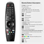 รีโมทคอนโทรลอินฟราเรดแบบมือถือสำหรับทีวี LG Bluetooth, รุ่น AKB75855501 พร้อมเสียง