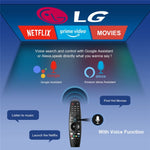 รีโมทคอนโทรลอินฟราเรดแบบมือถือสำหรับทีวี LG Bluetooth, รุ่น AKB75855501 พร้อมเสียง