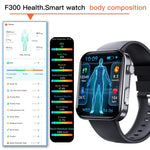 นาฬิกาอัจฉริยะ F300 จอ 2.1 นิ้ว รองรับการโทรบลูทูธ/ ECG/ วิเคราะห์องค์ประกอบเลือด/ โหมดกีฬามากกว่า 50 แบบ ซิลิโคนสีดำ, ซิลิโคนดำชมพู, ซิลิโคนดำเทา, Milan สีดำ, เหล็ก 3 เม็ดสีดำ, หนังสีดำ, หนังสีน้ำตาลดำ