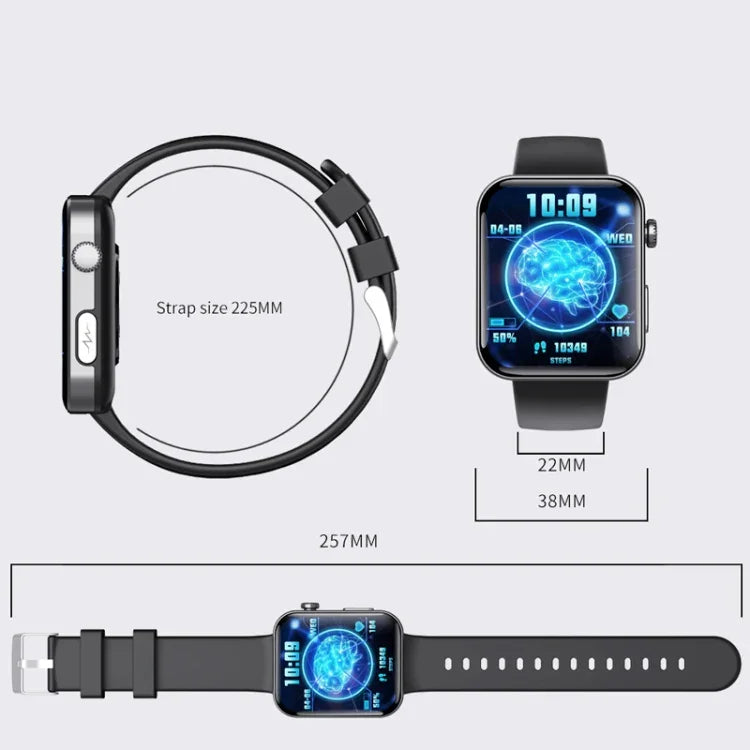 นาฬิกาอัจฉริยะ F300 จอ 2.1 นิ้ว รองรับการโทรบลูทูธ/ ECG/ วิเคราะห์องค์ประกอบเลือด/ โหมดกีฬามากกว่า 50 แบบ ซิลิโคนสีดำ, ซิลิโคนดำชมพู, ซิลิโคนดำเทา, Milan สีดำ, เหล็ก 3 เม็ดสีดำ, หนังสีดำ, หนังสีน้ำตาลดำ