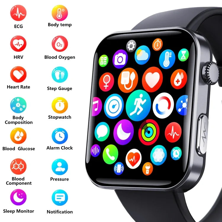นาฬิกาอัจฉริยะ F300 จอ 2.1 นิ้ว รองรับการโทรบลูทูธ/ ECG/ วิเคราะห์องค์ประกอบเลือด/ โหมดกีฬามากกว่า 50 แบบ ซิลิโคนสีดำ, ซิลิโคนดำชมพู, ซิลิโคนดำเทา, Milan สีดำ, เหล็ก 3 เม็ดสีดำ, หนังสีดำ, หนังสีน้ำตาลดำ
