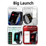 นาฬิกาอัจฉริยะ F300 จอ 2.1 นิ้ว รองรับการโทรบลูทูธ/ ECG/ วิเคราะห์องค์ประกอบเลือด/ โหมดกีฬามากกว่า 50 แบบ ซิลิโคนสีดำ, ซิลิโคนดำชมพู, ซิลิโคนดำเทา, Milan สีดำ, เหล็ก 3 เม็ดสีดำ, หนังสีดำ, หนังสีน้ำตาลดำ