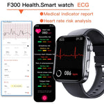 นาฬิกาอัจฉริยะ F300 จอ 2.1 นิ้ว รองรับการโทรบลูทูธ/ ECG/ วิเคราะห์องค์ประกอบเลือด/ โหมดกีฬามากกว่า 50 แบบ ซิลิโคนสีดำ, ซิลิโคนดำชมพู, ซิลิโคนดำเทา, Milan สีดำ, เหล็ก 3 เม็ดสีดำ, หนังสีดำ, หนังสีน้ำตาลดำ