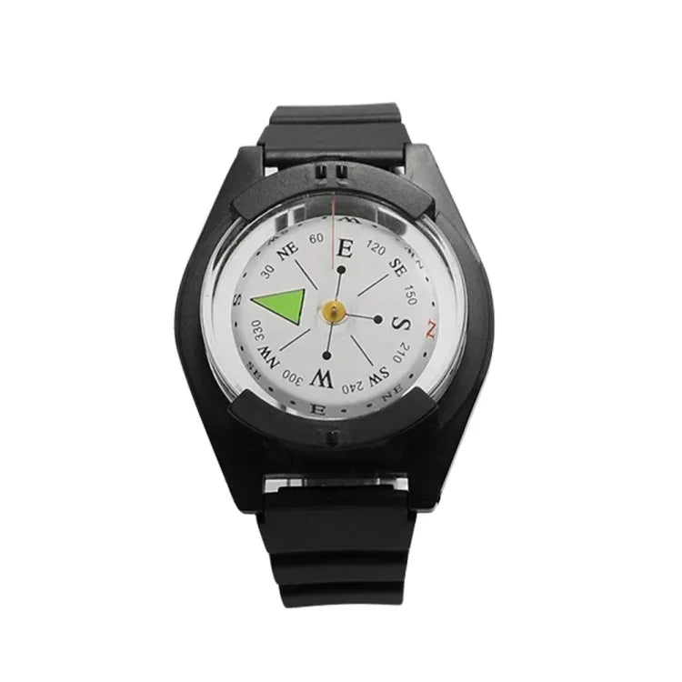 Silicone Strap Waterproof Portable Outdoor Wristwatch Style Compass, P304