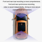 เครื่องบันทึกวิดีโอขับรถ Android ADAS HD 1080P USB มองเห็นกลางคืน, เลนส์เดี่ยว, เลนส์คู่, เวอร์ชันเลนส์เดี่ยว WiFi