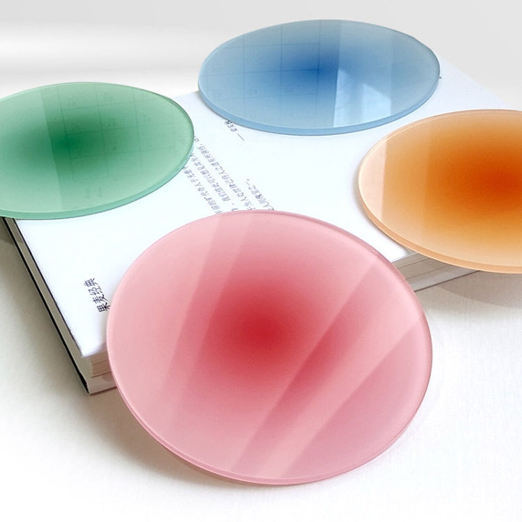 ที่รองแก้วอะคริลิคสีไล่ระดับ ขนาด 9.5 ซม. หนา ทนความร้อน สีโปร่งแสง ลายพระอาทิตย์ตก