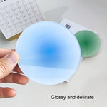 ที่รองแก้วอะคริลิคสีไล่ระดับ ขนาด 9.5 ซม. หนา ทนความร้อน สีโปร่งแสง ลายพระอาทิตย์ตก