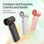 พัดลมมือถือขนาดเล็กความเร็วสูง JisuLife Life9 แบบพกพาชาร์จไฟ USB ตั้งโต๊ะ ระบายความร้อนไฟฟ้า, 3600mAh, 5000mAh