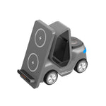 T20S 3-In-1 15W Small Forklift-Shaped Desktop Wireless Charger With LED Atmosphere Light