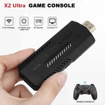 เครื่องเล่นวิดีโอเกม X2 Ultra พร้อมจอยไร้สายคู่ 2.4G, 64GB, 128GB, 256GB