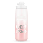 WEST BIKING ขวดน้ำจักรยาน 750ML แบบพกพาสำหรับปั่นจักรยานกลางแจ้ง สีขาวชมพูไล่เฉด, สีดำเทาไล่เฉด, สีน้ำเงินไล่เฉด, สีเขียวเข้มไล่เฉด, สีเขียวชมพูไล่เฉด, สีเหลืองเขียวไล่เฉด, สีดำเขียวไล่เฉด, สีดำแดงไล่เฉด