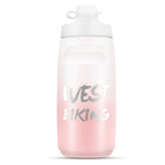 WEST BIKING ขวดน้ำจักรยาน 620ML แบบพกพาสำหรับปั่นจักรยานกลางแจ้ง สีขาวชมพูไล่เฉด, สีดำเทาไล่เฉด, สีน้ำเงินไล่เฉด, สีเขียวเข้มไล่เฉด, สีเขียวชมพูไล่เฉด, สีเหลืองเขียวไล่เฉด, สีดำเขียวไล่เฉด, สีดำแดงไล่เฉด