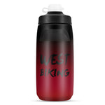 WEST BIKING ขวดน้ำจักรยาน 620ML แบบพกพาสำหรับปั่นจักรยานกลางแจ้ง สีขาวชมพูไล่เฉด, สีดำเทาไล่เฉด, สีน้ำเงินไล่เฉด, สีเขียวเข้มไล่เฉด, สีเขียวชมพูไล่เฉด, สีเหลืองเขียวไล่เฉด, สีดำเขียวไล่เฉด, สีดำแดงไล่เฉด