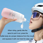 WEST BIKING ขวดน้ำจักรยาน 620ML แบบพกพาสำหรับปั่นจักรยานกลางแจ้ง สีขาวชมพูไล่เฉด, สีดำเทาไล่เฉด, สีน้ำเงินไล่เฉด, สีเขียวเข้มไล่เฉด, สีเขียวชมพูไล่เฉด, สีเหลืองเขียวไล่เฉด, สีดำเขียวไล่เฉด, สีดำแดงไล่เฉด