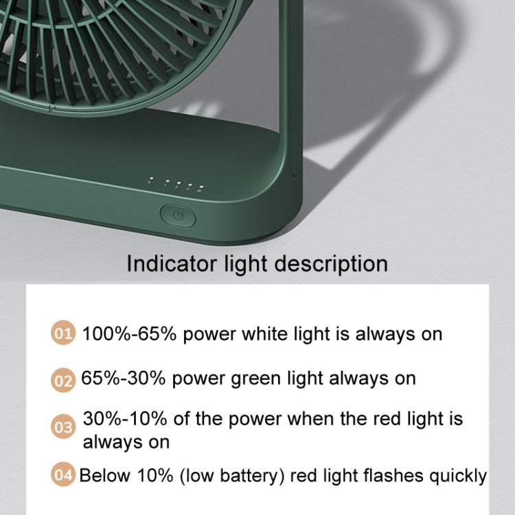 JisuLife FA19 พัดลมตั้งโต๊ะขนาดเล็กแบบชาร์จไร้สาย 4000mAh พัดลมพกพาเงียบ