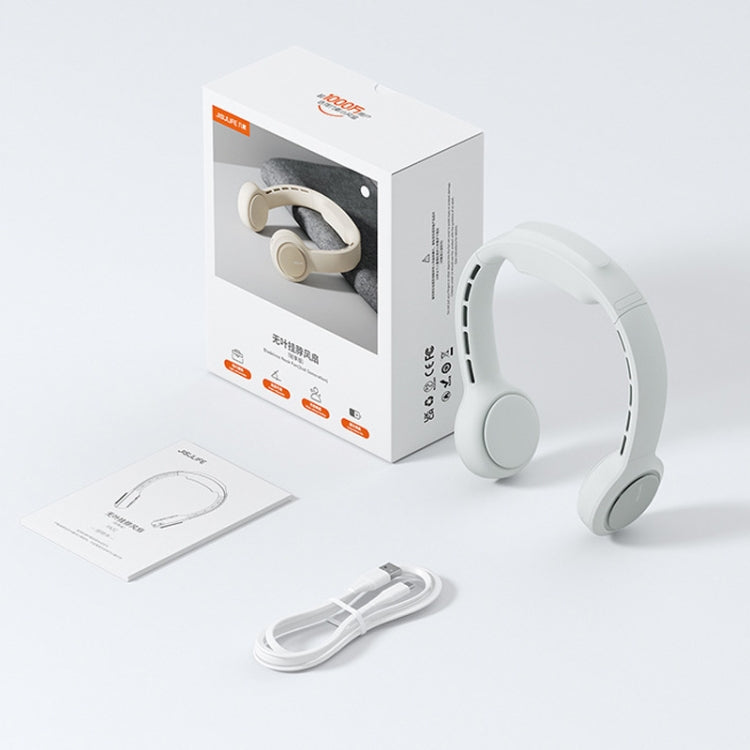JisuLife FA31 พัดลมคอแขวนแบบชาร์จ USB พัดลมขนาดเล็กไร้ใบพัด ระบายความร้อนลมแรงสำหรับกลางแจ้ง พัดลมไฟฟ้า
