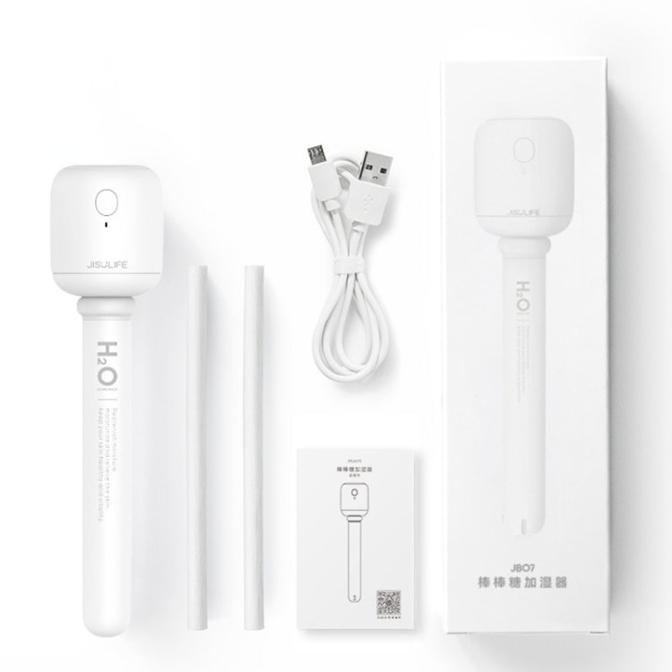 เครื่องเพิ่มความชื้นแบบพกพาไร้สาย JisuLife JB07 ไม่มีถังน้ำ สีขาว 1100mAh สีขาว 2200mAh
