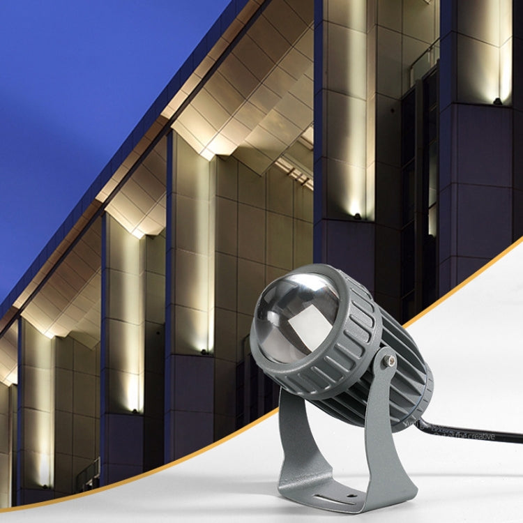 ไฟสปอร์ตไลท์ LED 10W ลำแสงเดียว กลางแจ้ง กันน้ำ ไฟเสาไฟผนัง ไฟสวนรีโมท เลือก 1 ใน 3 สี เลือก 1 ใน 5 สี