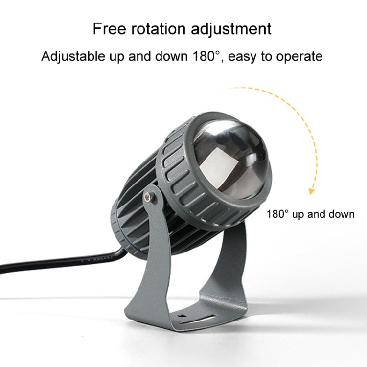 ไฟสปอร์ตไลท์ LED 10W ลำแสงเดียว กลางแจ้ง กันน้ำ ไฟเสาไฟผนัง ไฟสวนรีโมท เลือก 1 ใน 3 สี เลือก 1 ใน 5 สี