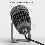 ไฟสปอร์ตไลท์ LED 10W ลำแสงเดียว กลางแจ้ง กันน้ำ ไฟเสาไฟผนัง ไฟสวนรีโมท เลือก 1 ใน 3 สี เลือก 1 ใน 5 สี