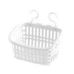 Plastic Hanging Basket With Hook Kitchen Storage Drain Basket Shelf Bathroom Organizer, Small Grey, Small Beige, Large Grey, Large Beige