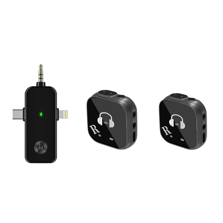 ระบบมอนิเตอร์ไร้สาย 5.8G แบบใส่ในหู รองรับการมอนิเตอร์หูฟังคู่, หนึ่งต่อสอง, หนึ่งต่อสี่