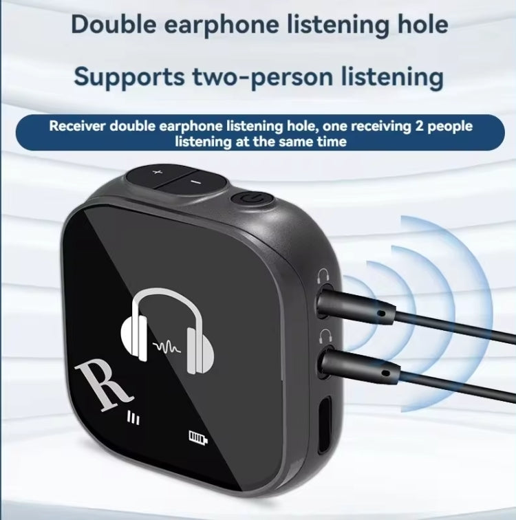 ระบบมอนิเตอร์ไร้สาย 5.8G แบบใส่ในหู รองรับการมอนิเตอร์หูฟังคู่, หนึ่งต่อสอง, หนึ่งต่อสี่