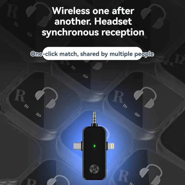 ระบบมอนิเตอร์ไร้สาย 5.8G แบบใส่ในหู รองรับการมอนิเตอร์หูฟังคู่, หนึ่งต่อสอง, หนึ่งต่อสี่
