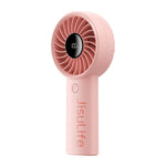 JisuLife Life4 พัดลมมือถือขนาดเล็กแบบพกพาชาร์จได้, 3600mAh สีเทา, 3600mAh สีดำ, 3600mAh สีชมพู, 5000mAh สีเทา, 5000mAh สีดำ, 5000mAh สีชมพู