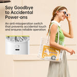 JisuLife Life4 พัดลมมือถือขนาดเล็กแบบพกพาชาร์จได้, 3600mAh สีเทา, 3600mAh สีดำ, 3600mAh สีชมพู, 5000mAh สีเทา, 5000mAh สีดำ, 5000mAh สีชมพู